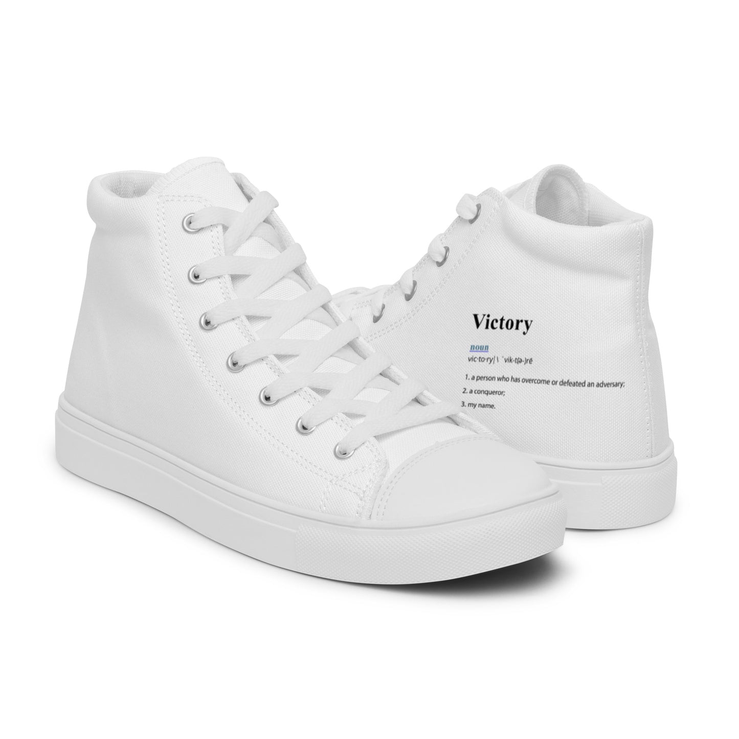 High top canvas shoes