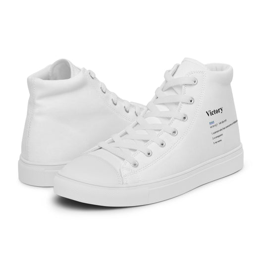 High top canvas shoes