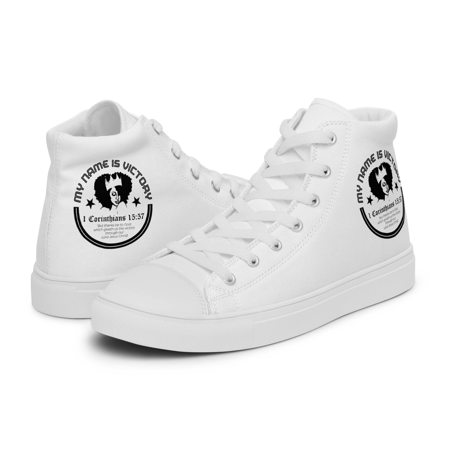 High top canvas shoes