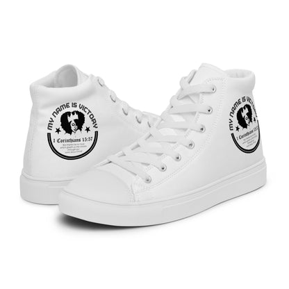 High top canvas shoes