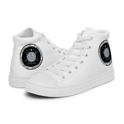 High top canvas shoes