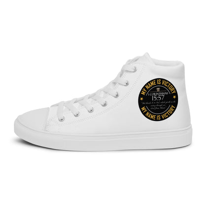 High top canvas shoes