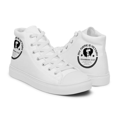 High top canvas shoes