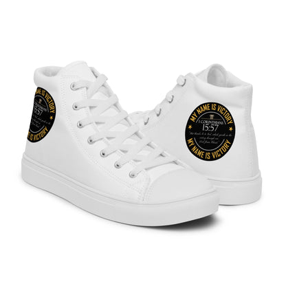 High top canvas shoes