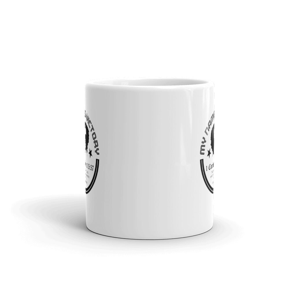 White glossy mug