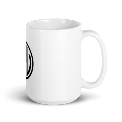 White glossy mug