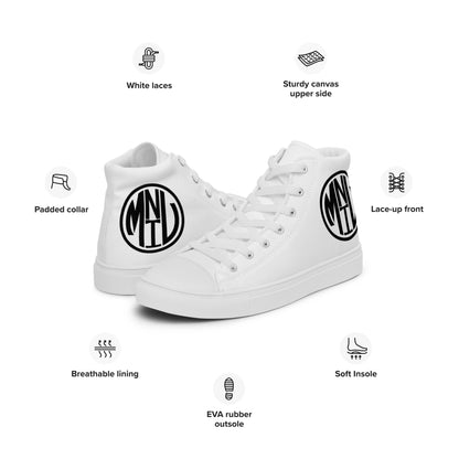 Women’s high top canvas shoes